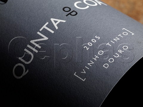 Label on bottle of 2005 Quinta do Ca Douro table wine Portugal