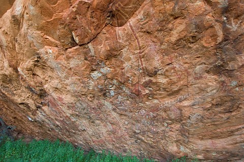 Rock art at the Ingebong Hills on the Canning Stock Rock Western Australia