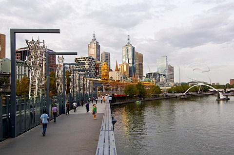 Sandridge Bridge over the Yarra River in Melbourne Victoria Australia