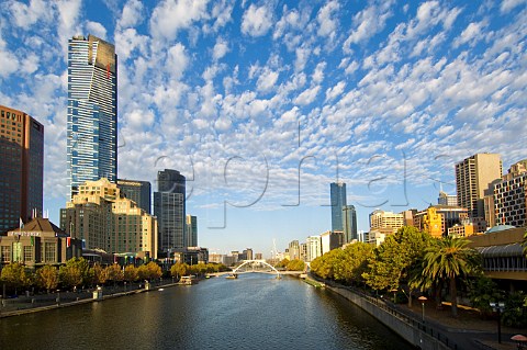 City and Yarra River Melbourne Victoria Australia