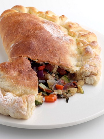 Italian vegetable calzone