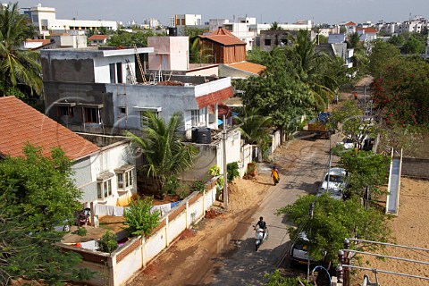 A rooftop view of Laxmana Nagar Kottivakkam Chennai Madras India