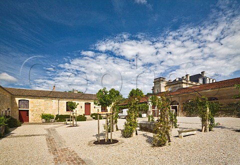 Courtyard of Chteau Langoa StJulien Gironde France  StJulien  Bordeaux