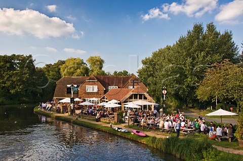 The Anchor pub at Pyrford Lock on the Wey Navigation Pyrford Surrey