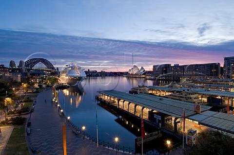 Circular Quay at dawn Sydney New South Wales Australia