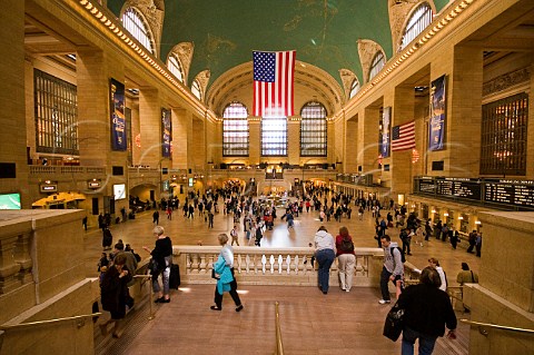 Main concourse of main hall of Grand Central Station New York USA