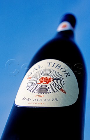 Bottle of Gal Tibor wine Eger Hungary Eger