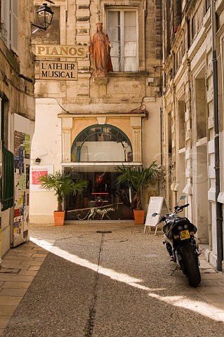 Narrow side street in Avignon Vaucluse Provence France