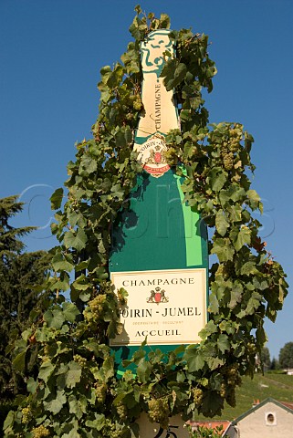 Bottle sign for VoirinJumel Cramant Marne France Cte des Blancs  Champagne