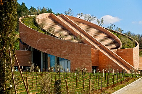 Petra Winery architect Mario Botta Suvereto Tuscany Italy Val di Cornia
