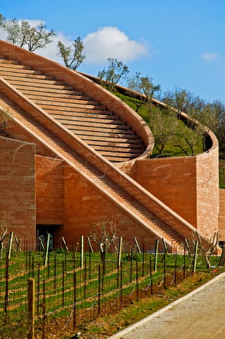 Petra Winery architect Mario Botta Suvereto Tuscany Italy Val di Cornia