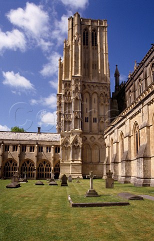 Cloisters at Wells Cathedral Somerset England