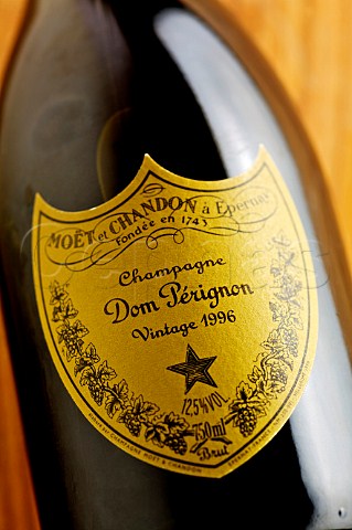 Bottle of Champagne Dom Prignon Vintage 1996  France  Champagne