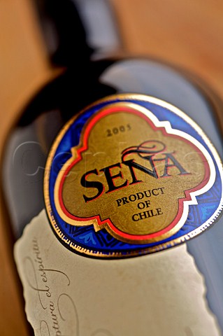 Detail of a bottle of Errazuriz Sea 2005  Aconcagua Valley Chile