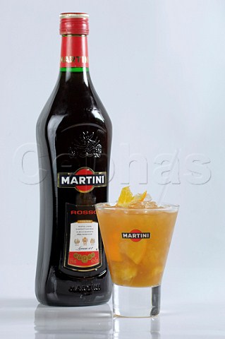 Martini Rosso orange cocktail