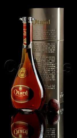 Bottle of Otard cognac  France