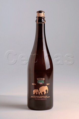 750ml bottle of   King Cobra Polish beer