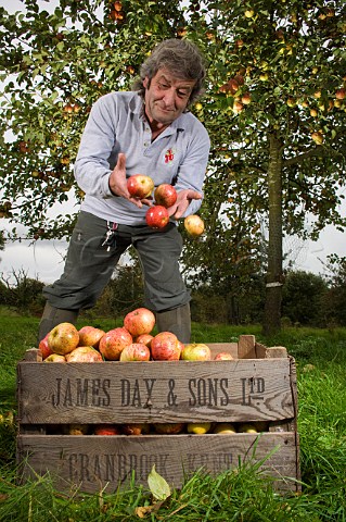 Keith Goverd West Country apple juice maker  Compton Dando near Bath Avon England