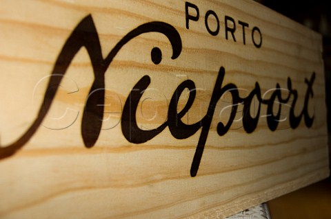 Niepoort wooden wine case Douro Valley Portugal