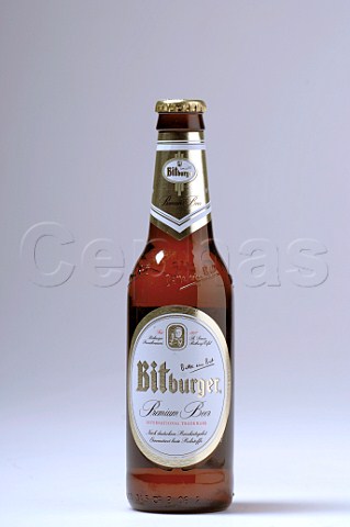 Bottle of Bitburger beer  Bitburg Germany