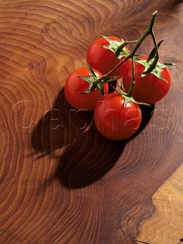 Cherry Tomatoes on a wood background