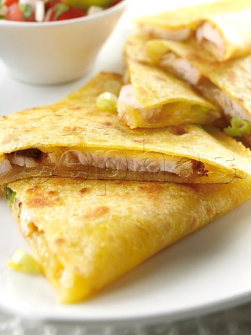 Chicken quesadillas