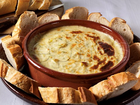 Leek artichoke dip