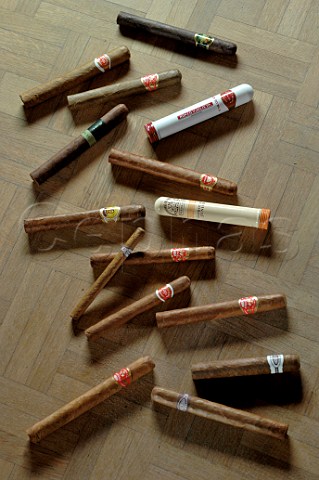 Selection of Cuban cigars