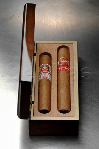 Box of handmade Cuban cigars