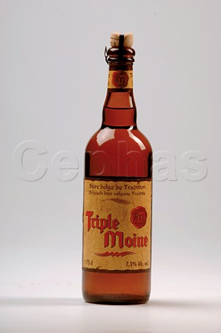 750ml bottle of Moine Tripel Belgian beer