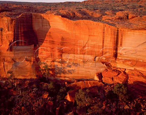Kings Canyon at sunset Watarrka National Park Northern Territory Australia