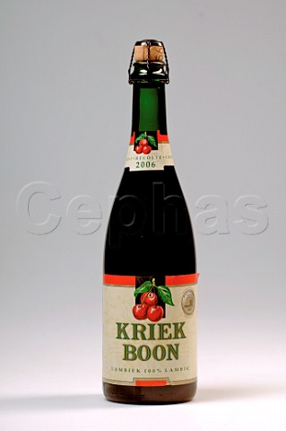 750ml bottle of Kriek Boon Belgian Lambic beer