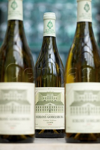 Bottles of Gruner Veltliner of Schloss Gobelsburg Gobelsburg Niedersterreich Austria Kamptal