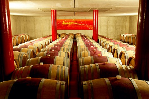 Barrel cellar of Krutzler winery DeutschSchtzen Austria  Sdburgenland