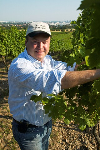 Fritz Wieninger winemaker at Stammersdorf Vienna Austria