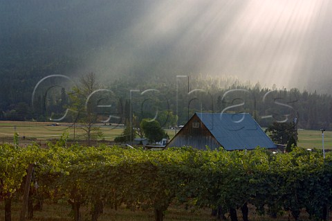 Rain storm and sunbeams at Valley View  Jackson Oregon USA Applegate Valley