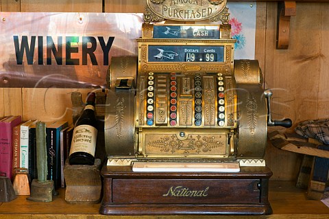 Antique cash register at Hillcrest Winery Roseburg Oregon USA  Umpqua Valley