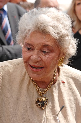 Baroness Philippine de Rothschild died 2014 of Chteau MoutonRothschild at Vinexpo 2009  Bordeaux France