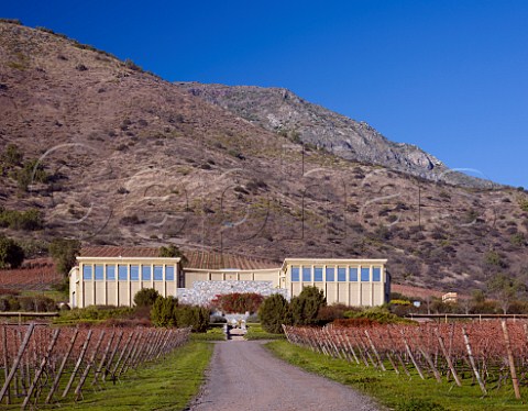 Haras De Pirque winery and vineyard in winter  Maipo Valley Chile