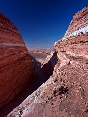 Tourists in the Valley of Death in the Atacama Desert near San Pedro de Atacama Chile