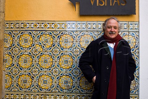Joo Nicolau de Almeida Chairman and Winemaker of RamosPinto in the courtyard of the house of Ramos Pinto Vila Nova de Gaia Portugal