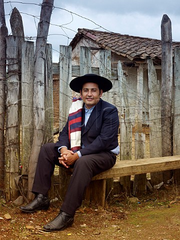 Renan Cancino viticulturist in full Huaso dress  Maule Chile