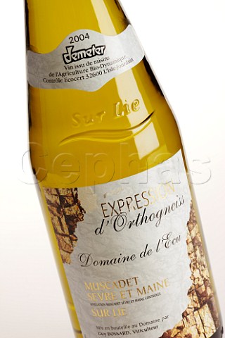Bottle of Expression dOrthogneiss biodynamic Muscadet SvreetMaine Sur Lie from Domaine de lEcu    Le Landreau LoireAtlantique France