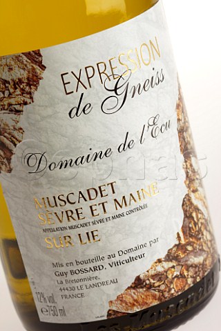 Bottle of Expression de Gneiss Muscadet SvreetMaine Sur Lie from   Domaine de lEcu   Le Landreau LoireAtlantique France