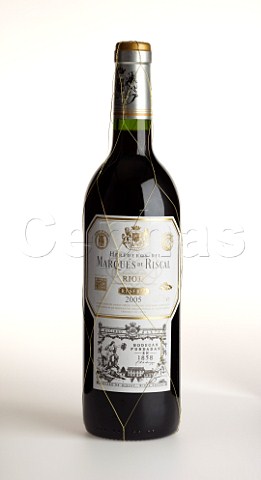 Bottle of 2005 Marqus de Riscal Rioja Reserva  Spain