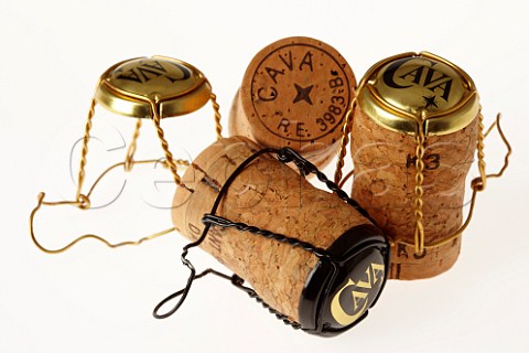 Cava sparkling wine corks  Spain