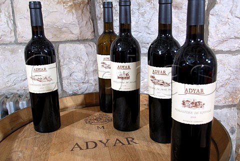 Bottles of Adyar wine Lebanon