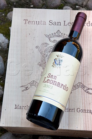 Bottle of 2003 San Leonardo Borghetto allAdige Avio Trentino Italy