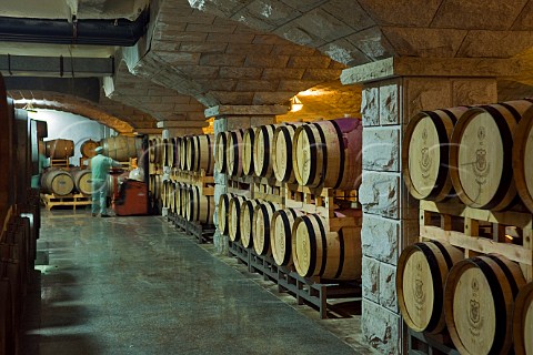 Barrel cellar at Chateau ChangyuCastel Yantai Shandong Province China