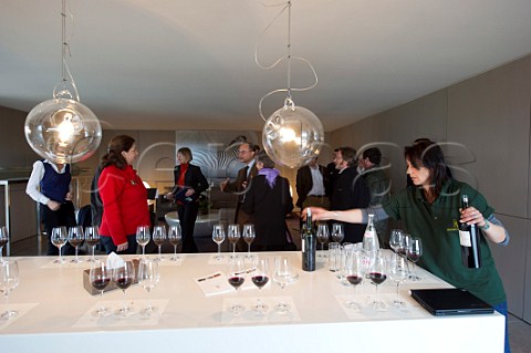 En Primeur tasting of the 2009 vintage at Chteau Latour   Pauillac Bordeaux France